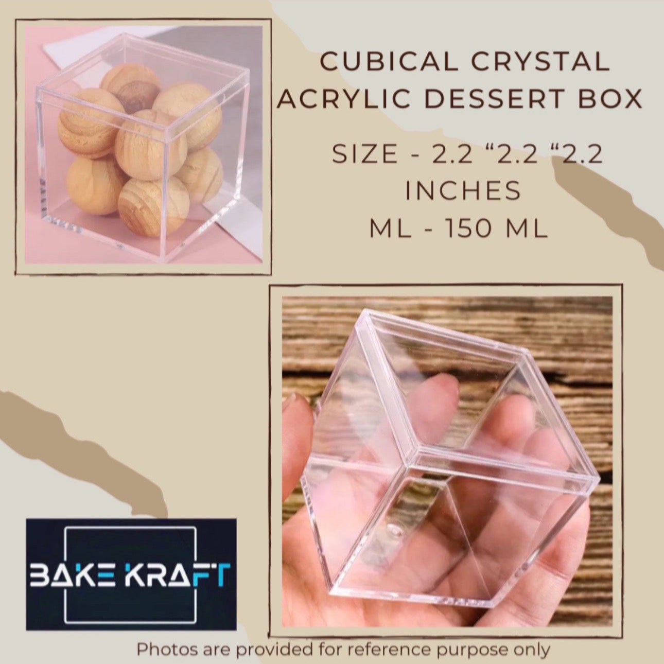 CUBICAL ACRYLIC BOX 200 ML