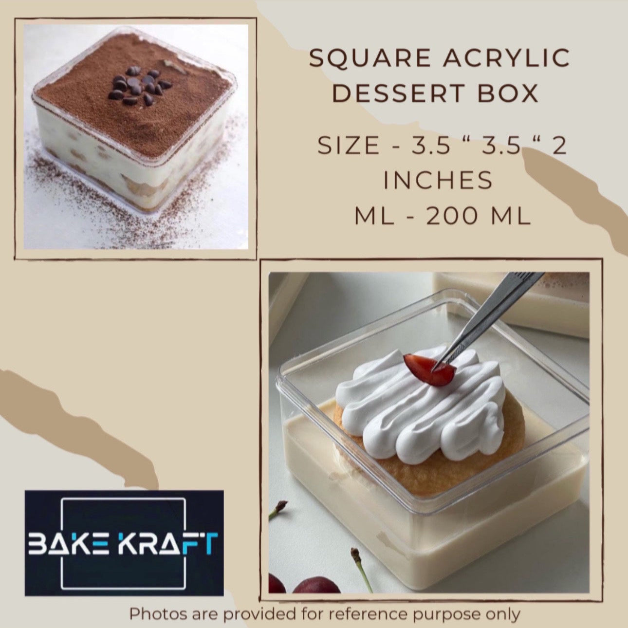 SQUARE ACRYLIC BOX 200 ML
