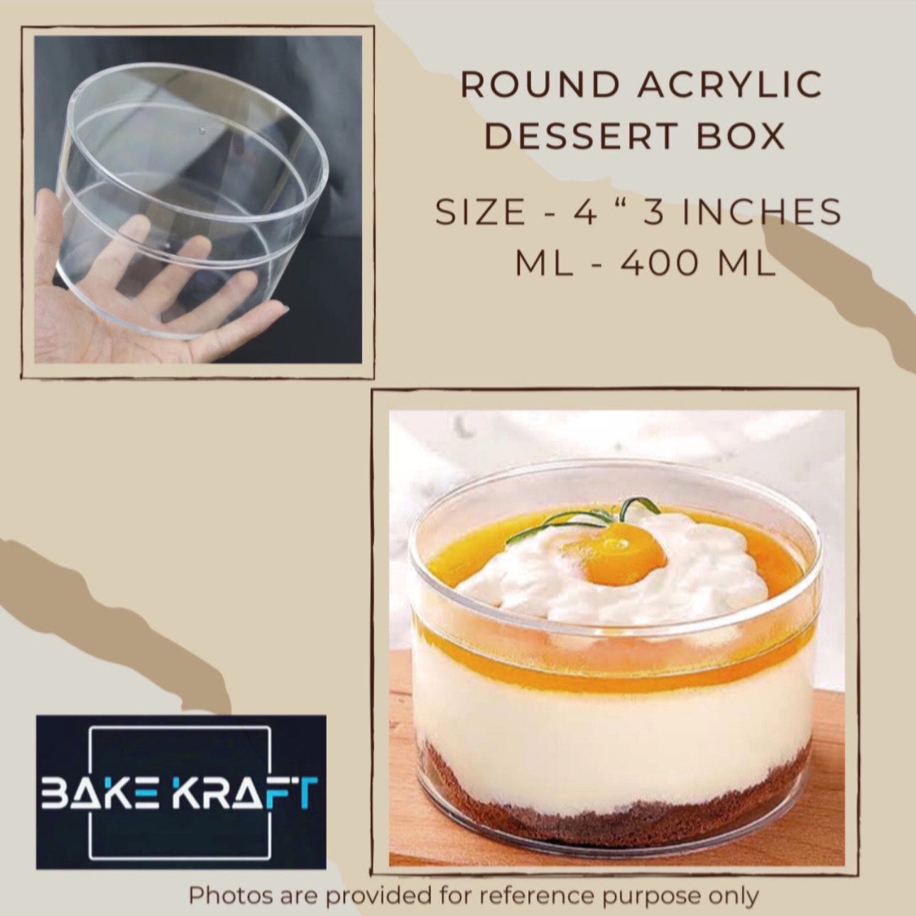 ROUND ACRYLIC BOX 400 ML