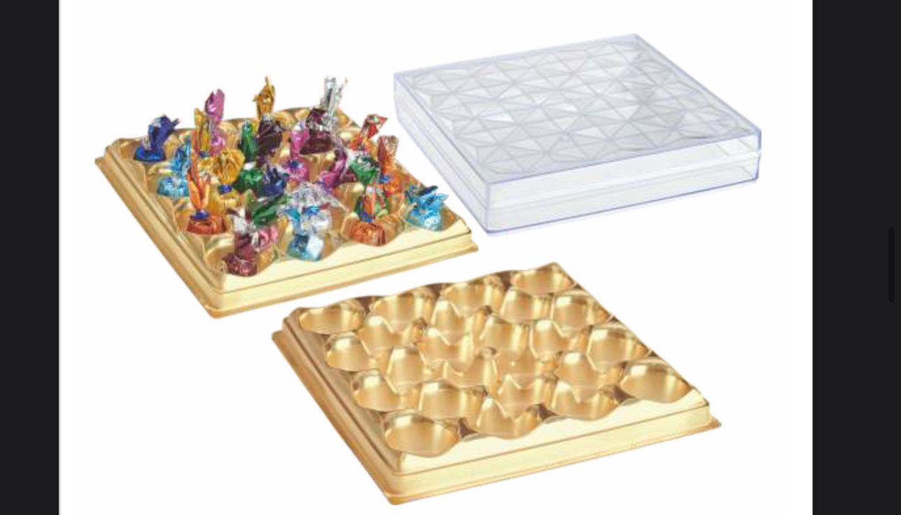 DIAMOND ACRYLIC BOX WITH FOIL