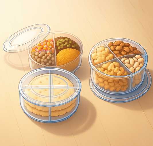 ROUND 4 PARTITION ACRYLIC BOX